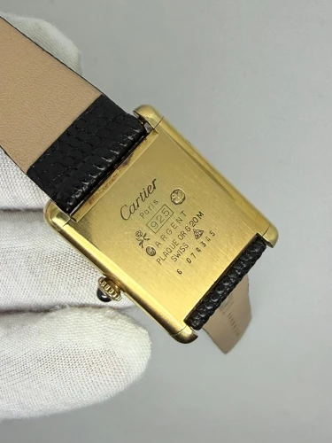 Cartier Must de Cartier Tank Manual Wind 23x31mm Vermeil Silver Gold Plated 1970s/1980s