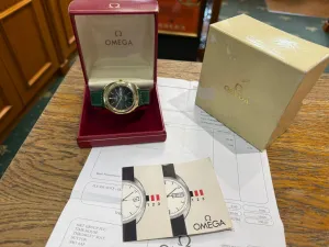 Omega Seamaster Cosmic 2000 Automatic 39mm Gold-Capped Green Dial 166.0133 1978