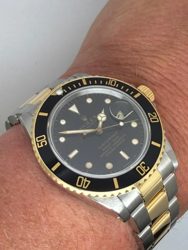Rolex Submariner Date 40mm Stainless Steel & 18ct Yellow Gold 16803 1987 Full Collectors Set