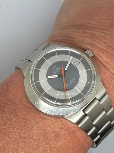 Omega Dynamic Genève Automatic 41mm Stainless Steel Grey Bullseye Dial 165.039 1969