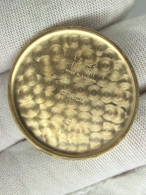 Omega Manual Wind Vintage 34mm 9ct Gold Small Seconds Dial Dennison Case 1950