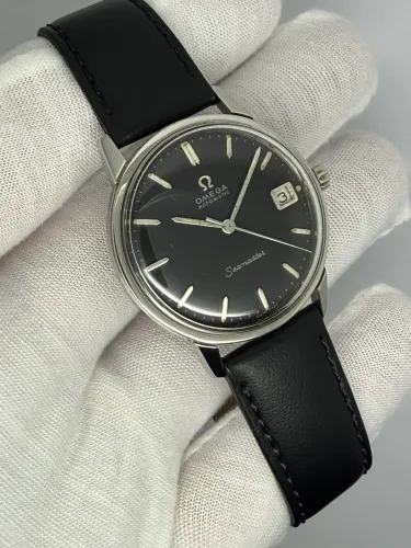Omega Seamaster Automatic 34mm Stainless Steel Black Dial 166.002 1966