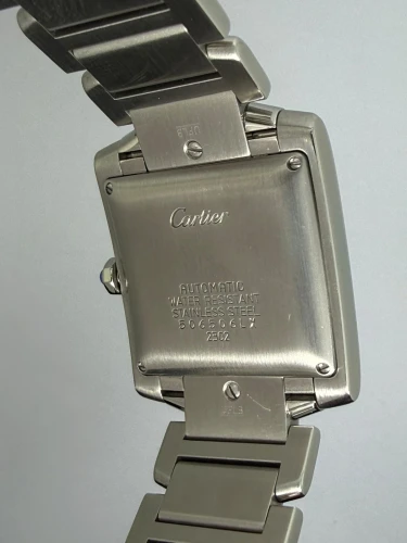 Cartier Tank Française Automatic 28x32mm Stainless Steel Silver Dial 2302 Circa 2000