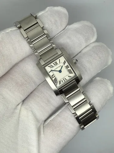 Cartier Tank Française Ladies 20x25mm Stainless Steel 3217 2024 Unworn
