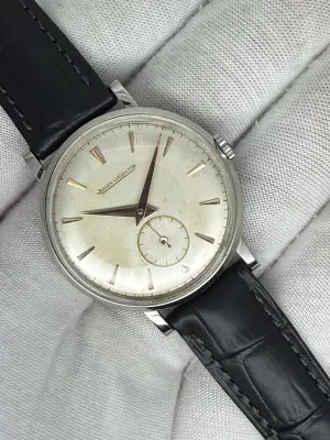 Jaeger-LeCoultre Manual Wind 34mm Stainless Steel Silver Dial JLC 480 1950s