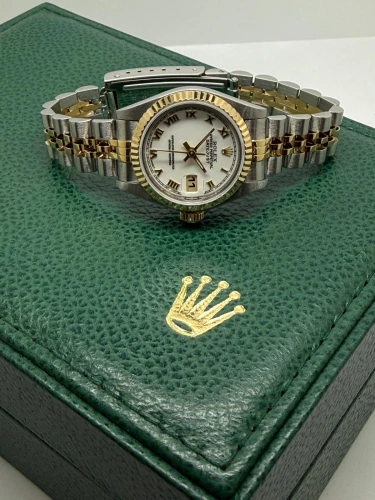 Ladies Rolex Oyster Perpetual Datejust 26mm Stainless Steel & 18ct Yellow Gold Jubilee Bracelet 69173 1998