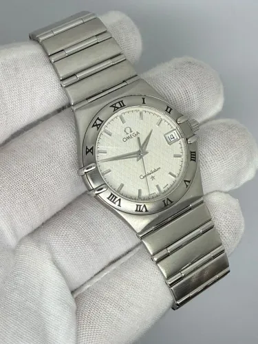 Omega Constellation 33.5mm Stainless Steel Silver Textured Dial 1512.30.00 2005