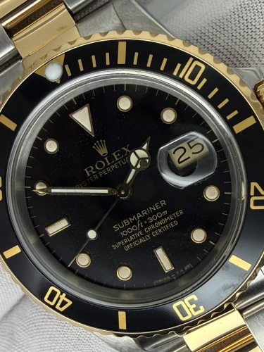 Rolex Submariner Date 40mm Stainless Steel & 18ct Yellow Gold 16803 1987 Full Collectors Set