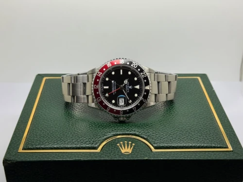 Rolex GMT-Master II Coke 40mm Stainless Steel Black & Red Bezel 16710 2004
