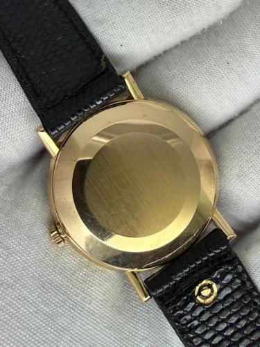 Omega Century Automatic 34mm 18ct Yellow Gold Silver Dial 161.009 1968