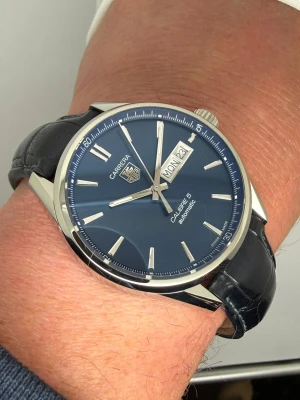 TAG Heuer Carrera Calibre 5 Automatic 41mm Stainless Steel Blue Sunray Dial WAR201E.FC6292 2017