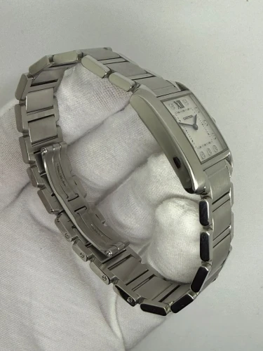 Cartier Tank Française Mid-Size 30mm Stainless Steel Factory Diamond Dial 3751 2016