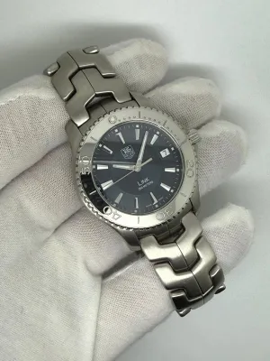 TAG Heuer Link Quartz 39mm Stainless Steel Blue Dial Bracelet WJ1112 2000s