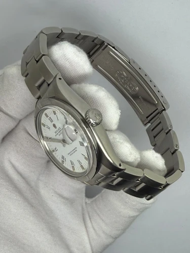 Rolex Oyster Perpetual Date 34mm Stainless Steel White Dial 1501 1980
