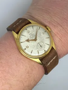 Omega Ranchero 36mm Steel / Gold-Capped Honeycomb Dial PK 2990-1  1958