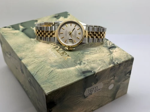 Rolex Datejust 36mm Steel & 18ct Yellow Gold Grey Dial 16233 1992