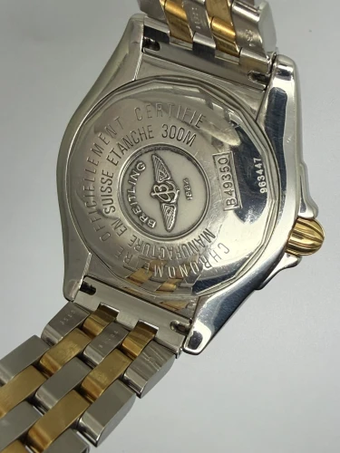 Breitling Cockpit 41mm Steel & 18ct Yellow Gold Silver Dial B49350 2008