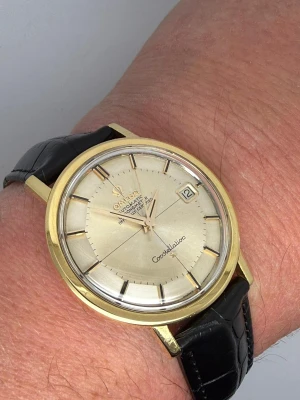 Omega Constellation Automatic Chronometer 36mm 18ct Yellow Gold Pie Pan Dial 168.004/14SC 1963