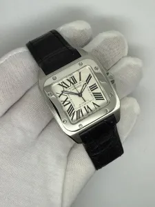 Cartier Santos 100 33x44mm Stainless Steel Automatic 2878 2018