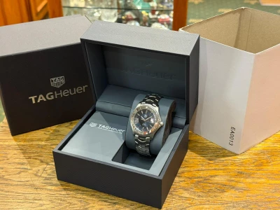TAG Heuer Link Quartz 39mm Stainless Steel Blue Dial Bracelet WJ1112 2000s