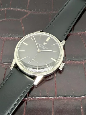 Girard-Perregaux Sea Hawk Manual Wind 34mm Stainless Steel Black Dial 9043B 1960s