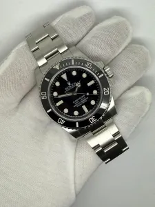 Rolex Submariner No Date 40mm Stainless Steel Black Dial & Bezel 114060 2015
