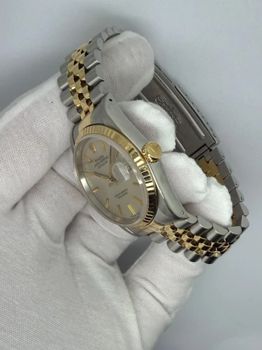 Rolex Datejust 36mm Steel & 18ct Yellow Gold Grey Dial 16233 1992