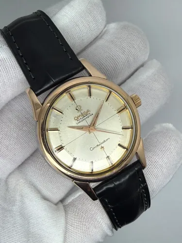Omega Constellation Automatic Chronometer 34mm Stainless Steel & Rose Gold Capped Pie Pan Dial 14381 11 SC 1961