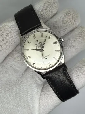 Omega Constellation Automatic Chronometer 34mm Stainless Steel Silver Dial Dog Leg Lugs 167.005 1963