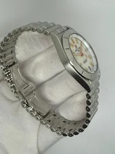Breitling Chronomat 32mm Stainless Steel Mother of Pearl Diamond Dial A77310 2023