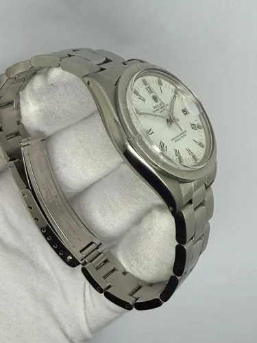 Rolex Oyster Perpetual Date 34mm Stainless Steel White Dial 1501 1980