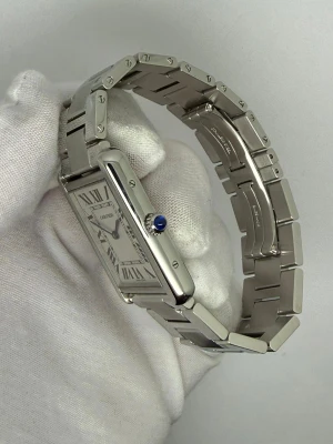 Cartier Tank Solo Quartz 34x27mm Stainless Steel Silver Dial Bracelet 3169 2018 Full Set