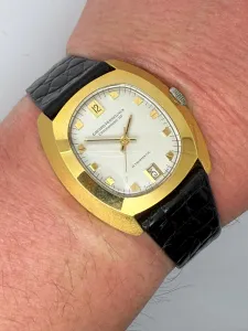 Girard-Perregaux Gyromatic 9000 High-Frequency Chronometer 36×40mm Gold-Capped Case  1960s