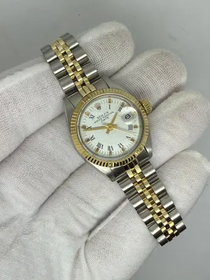Rolex Oyster Perpetual Datejust Ladies 26mm Stainless Steel & 18ct Yellow Gold Jubilee Bracelet 6917 1979