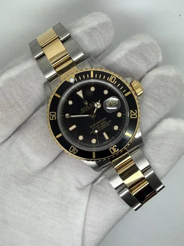 Rolex Submariner Date 40mm Stainless Steel & 18ct Yellow Gold 16803 1987 Full Collectors Set