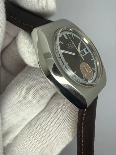 Seiko Automatic Chronograph 40mm Chocolate Brown Dial 6139-8020 1971