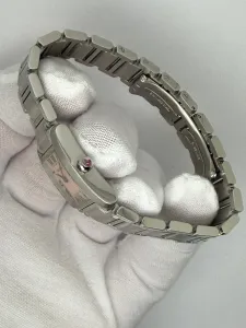 Cartier Tank Française Ladies 20×25mm Stainless Steel Pink Mother of Pearl Dial 2384 2007