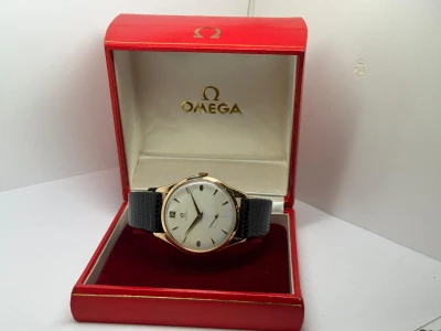 Omega Jumbo Manual Wind 37.5mm 18ct Rose Gold Honeycomb Dial 2620 1947