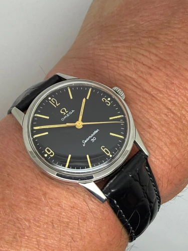 Omega Seamaster 30 Manual Wind 34mm Jumbo Stainless Steel Black Dial 135.003-62-SC 1963