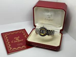Cartier Must de Cartier 21 28mm Stainless Steel & Gold 1340 1990s