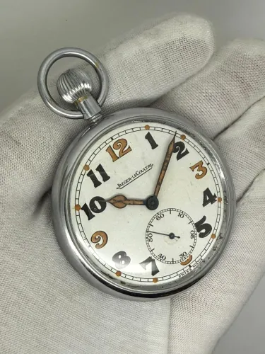 Jaeger-LeCoultre British Military GSTP Pocket Watch World War II Broad Arrow Serviced