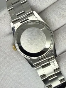 Rolex Oyster Perpetual Date 34mm Stainless Steel & 18ct Yellow Gold Fluted Bezel Oyster Bracelet 15000 1981