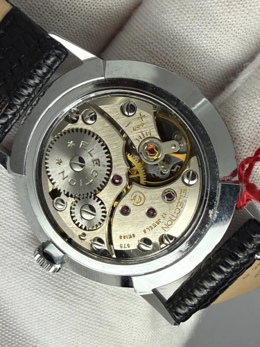 Election Vintage Manual Wind 34mm Stainless Steel 17 Jewel Swiss Watch 1950s