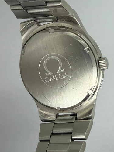 Omega Genève Manual Wind 36mm Stainless Steel Blue Dial 136.0103 1977