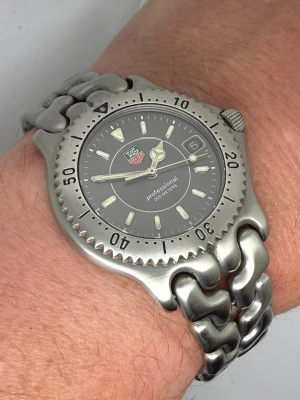 TAG Heuer Professional 200 38mm Stainless Steel Black Dial 599206M 1990