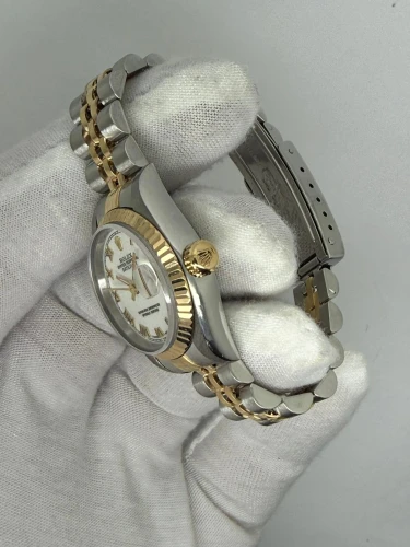 Ladies Rolex Oyster Perpetual Datejust 26mm Stainless Steel & 18ct Yellow Gold Jubilee Bracelet 69173 1998
