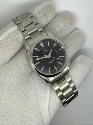 Omega Seamaster Aqua Terra 36mm Stainless Steel Black Dial Quartz 196.1114 2010