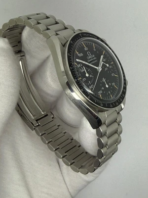 Omega Speedmaster Automatic Speedy Reduced 39mm Stainless Steel Black Chronograph Dial Tachymetre Bezel 175.0032 1990