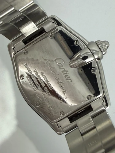 Cartier Roadster 37mm Stainless Steel Silver Roman Dial 2510 Circa 2008