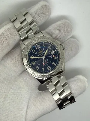 Breitling Colt GMT Automatic Chronometer 40mm Stainless Steel Black Dial A3235011 2008